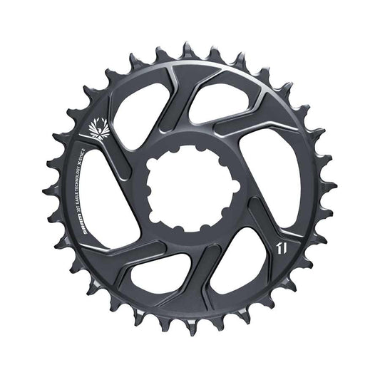 Chainrings SRAM SRAM Eagle X-SYNC 2 Direct Mount Chainring - 30t Direct Mount 3mm Offset For Boost Lunar/Polar Grey Dark Slate Gray