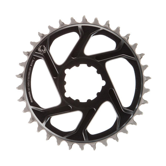 Chainrings SRAM SRAM Eagle X-SYNC 2 Direct Mount Chainring - 34t Direct Mount 3mm Offset For Boost Lunar/Polar Grey Gray