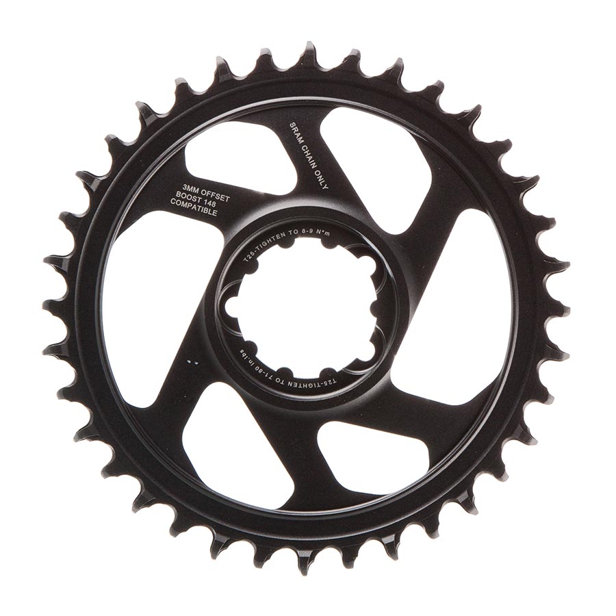 Chainrings SRAM SRAM Eagle X-SYNC 2 Direct Mount Chainring - 36t Direct Mount 3mm Offset For Boost Lunar/Polar Grey Dark Slate Gray