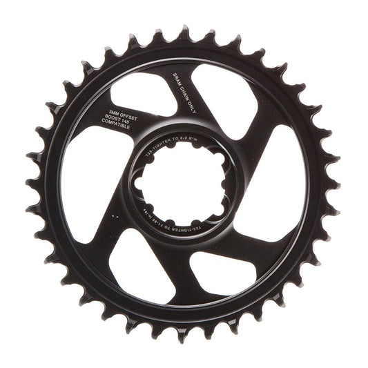 Chainrings SRAM SRAM Eagle X-SYNC 2 Direct Mount Chainring - 36t Direct Mount 3mm Offset For Boost Lunar/Polar Grey Dark Slate Gray