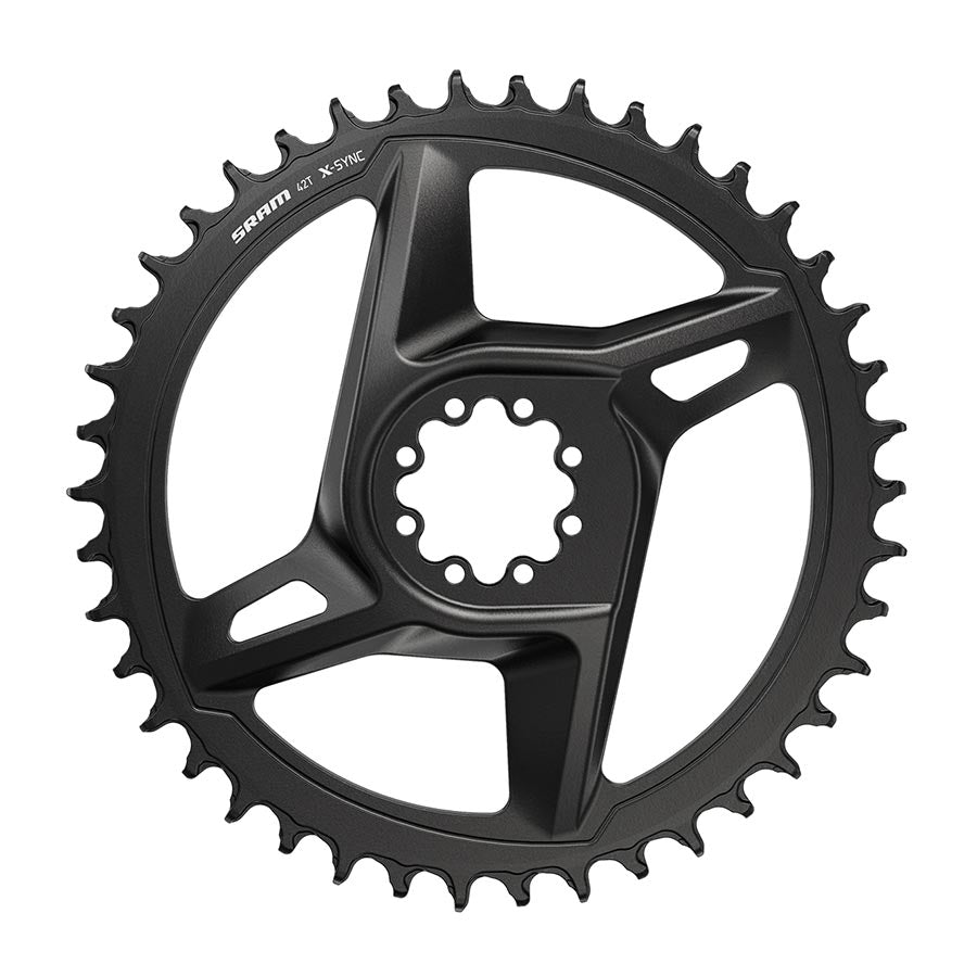 Chainrings SRAM SRAM X-Sync Road Direct Mount Chainring Rival - 42t 12-Speed 8-Bolt Direct Mount BLK Dark Slate Gray