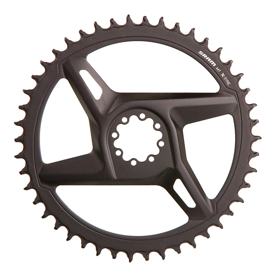 Chainrings SRAM SRAM X-Sync Road Direct Mount Chainring Rival - 46t 12-Speed 8-Bolt Direct Mount BLK Dark Slate Gray