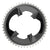 Chainrings SRAM SRAM Rival 2x12-Speed Outer Chainring - 48t 107 BCD BLK For use 35t Inner Dark Slate Gray