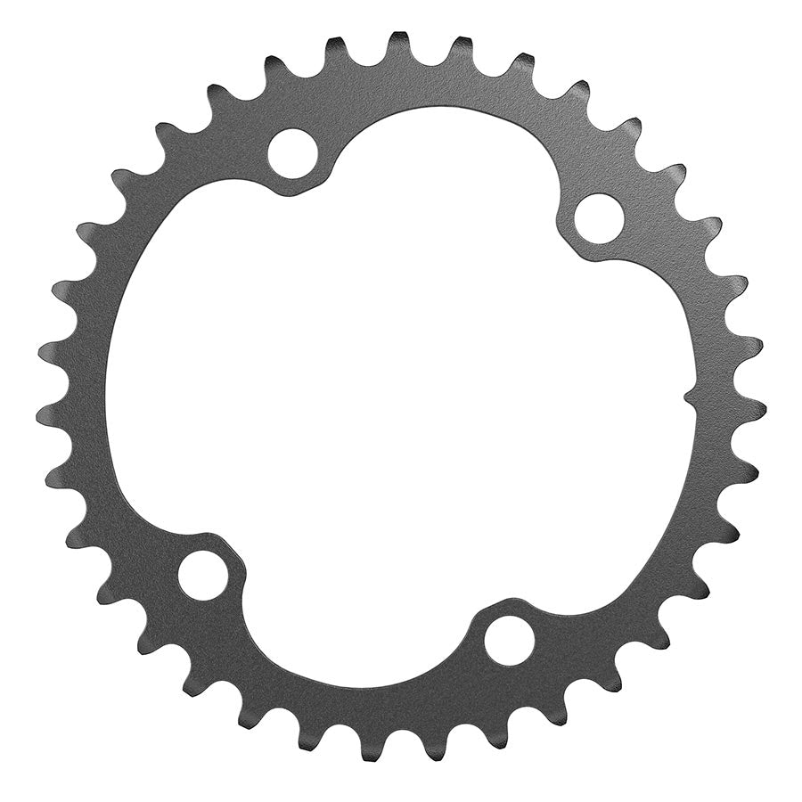 Chainrings SRAM SRAM Rival 2x12-Speed Inner Chainring - 35t 107 BCD BLK For use 48t Outer Dim Gray
