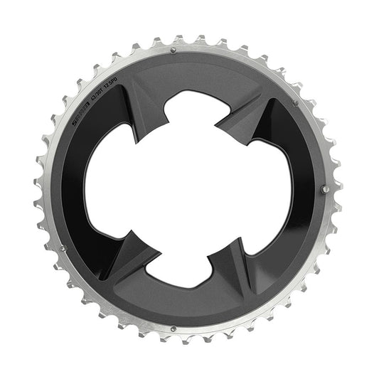 Chainrings SRAM SRAM Rival Wide 2x12-Speed Outer Chainring - 43t 94 BCD BLK For use 30t Inner Dark Slate Gray