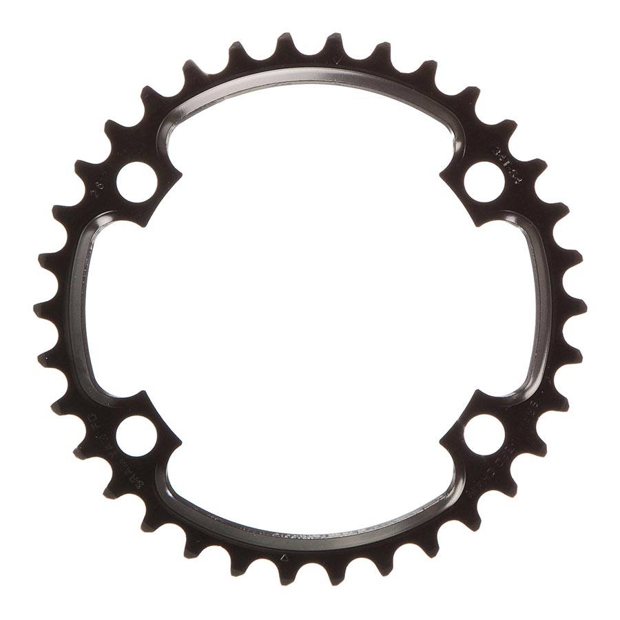 Chainrings SRAM SRAM 11-Speed 34t 110mm Asymmetric BCD Steel Chainring Black Dark Slate Gray