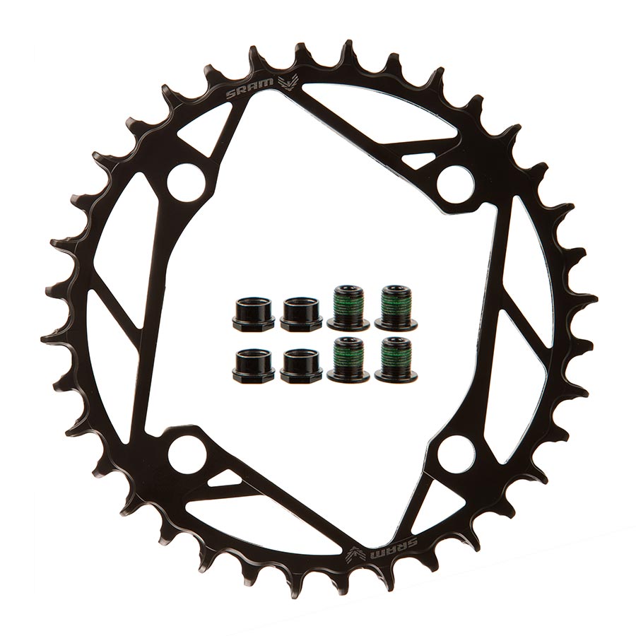 Chainrings SRAM SRAM Eagle T-Type Chainring - 36t 12-Speed 104 BCD Steel Black Beige