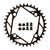 Chainrings SRAM SRAM Eagle T-Type Chainring - 36t 12-Speed 104 BCD Steel Black Beige