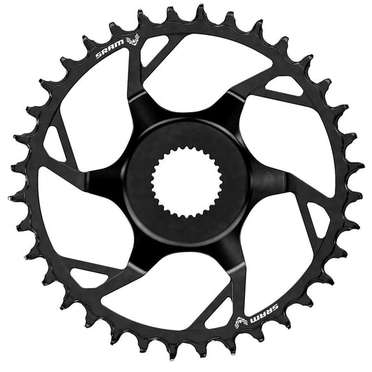 Chainrings SRAM SRAM Eagle T-Type E-MTB Bosch Chainring Teeth: 36 Speed: 12 BCD: Direct Mount Aluminum Black Dark Slate Gray