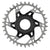 Chainrings SRAM SRAM XX T-Type Chainring - 34T Shimano Steps Direct Mount Dark Slate Gray