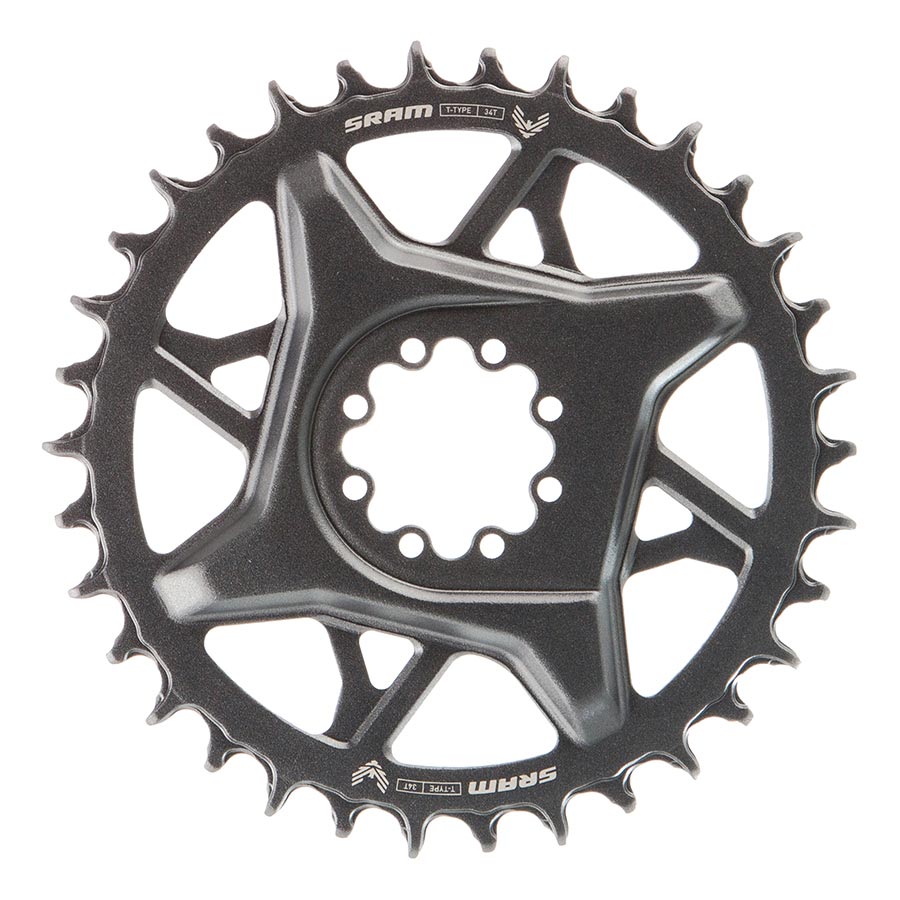 Chainrings SRAM SRAM GX Eagle 12sp 34t DM Chainring 3mm Offset Black Dark Slate Gray