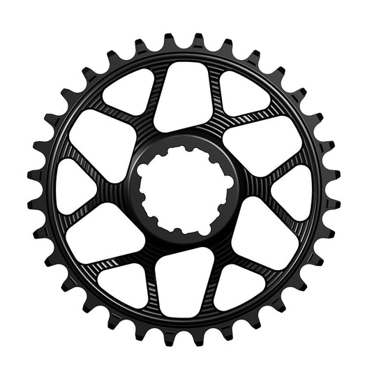 Chainrings Works Components Works Components SRAM GXP Direct Mount Chainring Teeth: 34 Speed: 12 BCD: Direct Mount SRAM 3 Bolt Front 7075-T6 Aluminum Black Black
