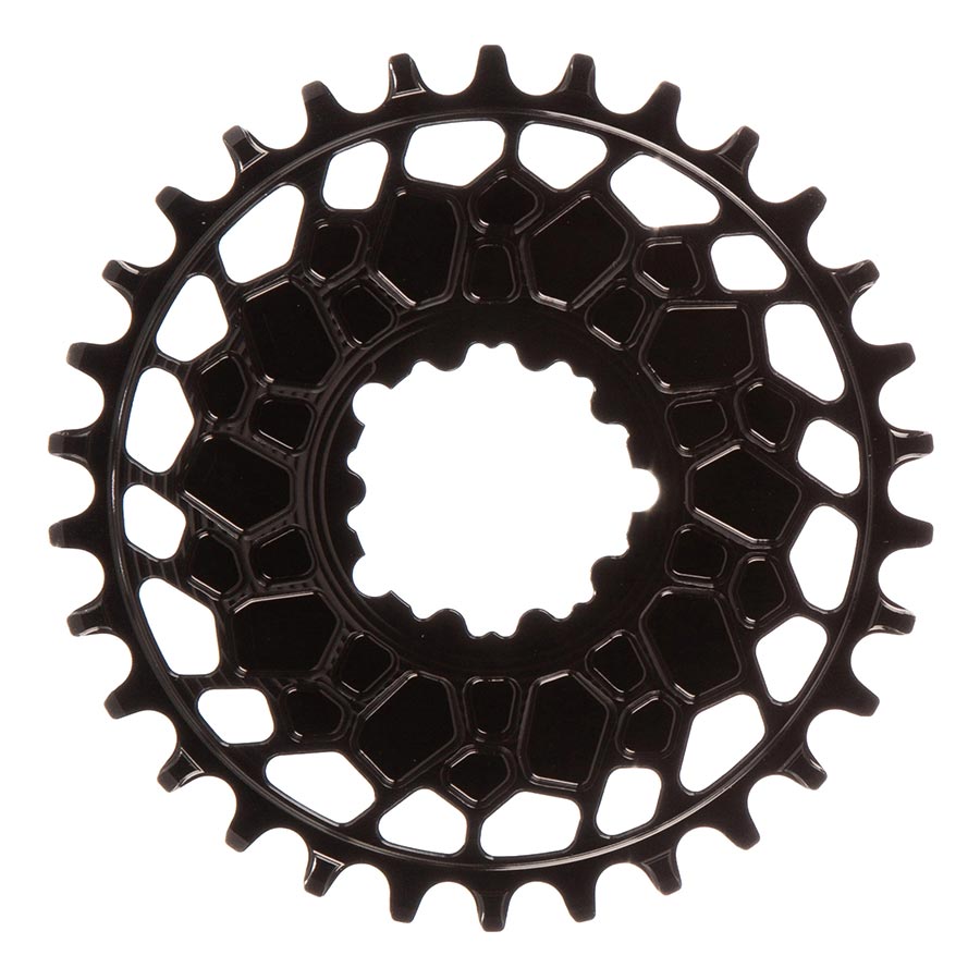 Chainrings Works Components Works Components GEO SRAM GXP Chainring Teeth: 30 Speed: 12 BCD: Direct Mount SRAM 3 Bolt Front 7075-T6 Aluminum Black Black