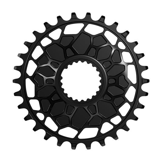 Chainrings Works Components Works Components GEO Shimano Chainring Teeth: 30 Speed: 12 BCD: Direct Mount Shimano Front 7075-T6 Aluminum Black Black