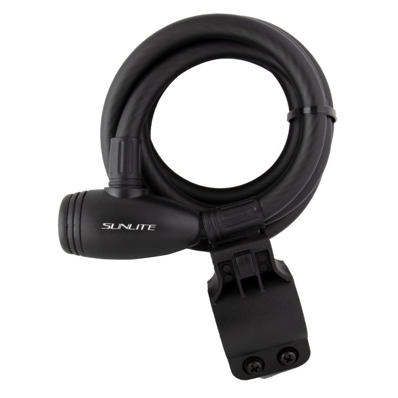 Locks Sunlite Sunlite Integrated Key Cable 12mm 6`/183cm Key Blk Included Dark Slate Gray