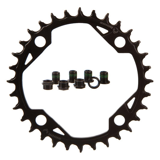 Chainrings SRAM SRAM T-Type Light eMTB Chainring Teeth: 32 Speed: 12 BCD: 104 Bolts: 4 Aluminum Black Black