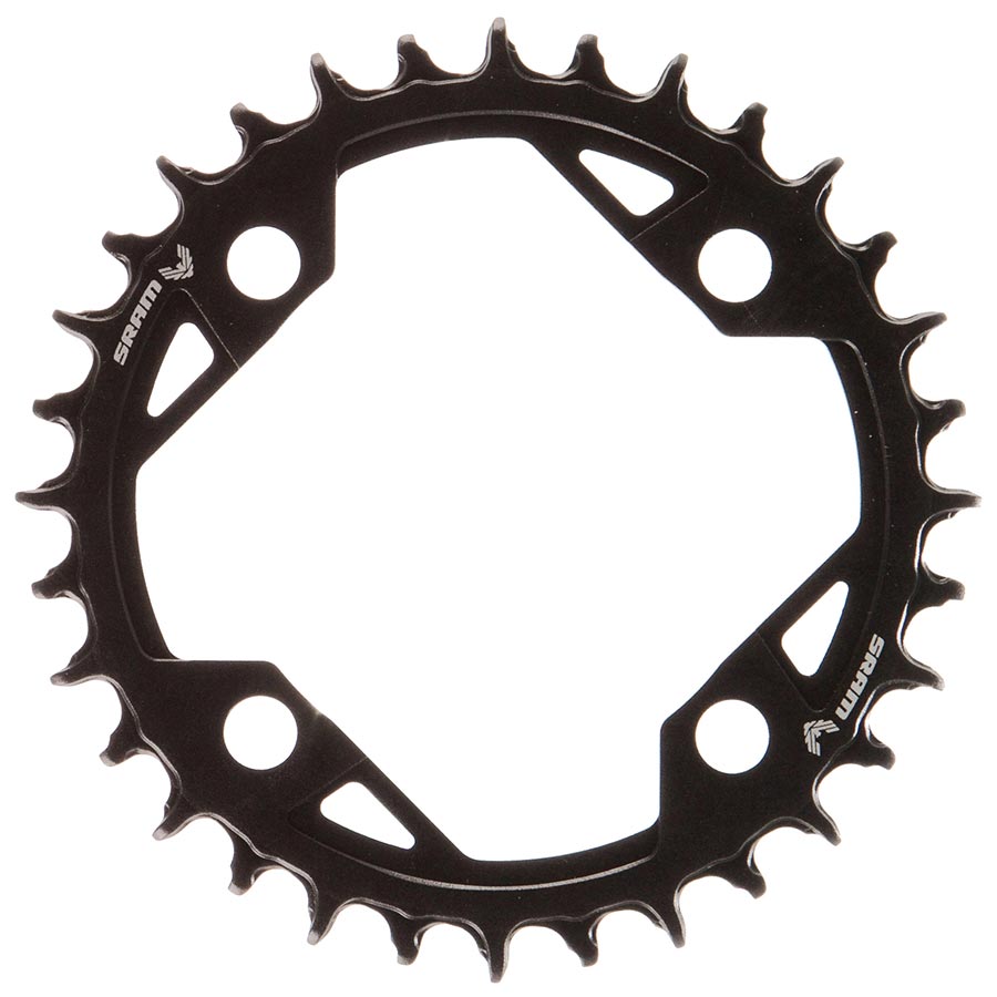 Chainrings SRAM SRAM T-Type Light eMTB Chainring Teeth: 32 Speed: 12 BCD: 94 Bolts: 4 Aluminum Black Dark Slate Gray