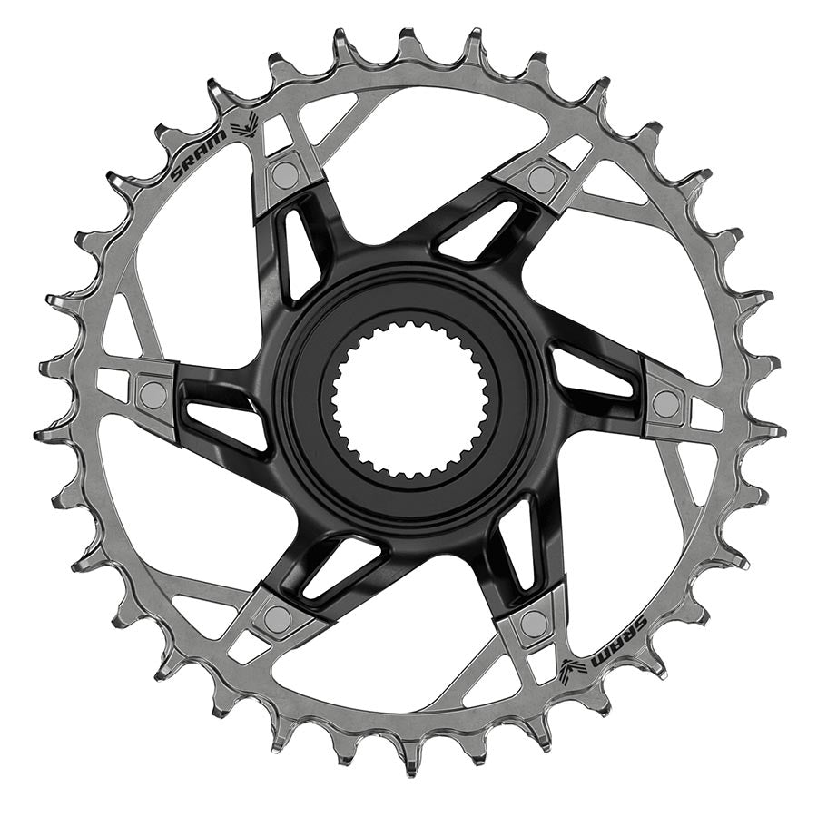 Chainrings SRAM SRAM Bosch DU38 XX T-Type Chainring Teeth: 36 Speed: 12 BCD: Direct Mount Bosch DU38 Steel Black Dark Slate Gray