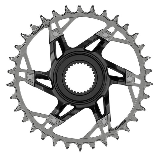 Chainrings SRAM SRAM Bosch DU38 XX T-Type Chainring Teeth: 34 Speed: 12 BCD: Direct Mount Bosch DU38 Steel Black Dark Slate Gray