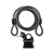 Cable Locks Kryptonite Kryptonite KryptoFlex Cable Lock with Key: 6 x 8mm Dark Slate Gray