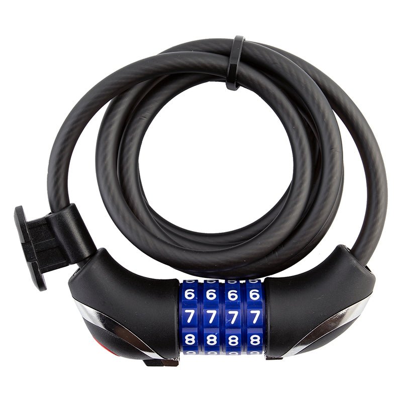 Locks Sunlite Sunlite Lightshield Integrated Combo Cable 8mm 6`/183cm Combo Blk Included Dark Slate Gray