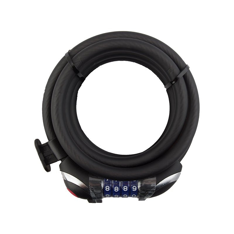 Locks Sunlite Sunlite Lightshield Integrated Combo Cable 12mm 6`/183cm Combo Blk Included Dark Slate Gray