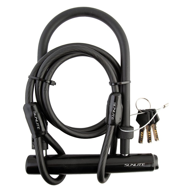 Locks Sunlite Sunlite Standard U-Lock 12mm 4x7.75`/10.16x19.68cm Key Blk Included Dark Slate Gray