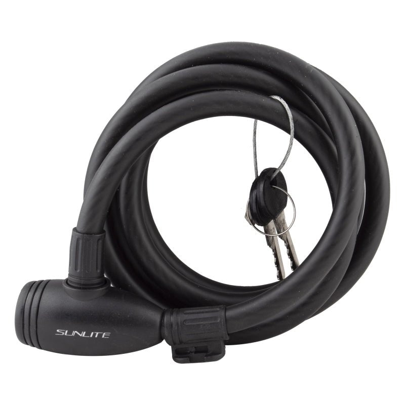 Locks Sunlite Sunlite Integrated Keyed-A-Like Cable 12mm 6`/183cm Keyed Alike Blk Included #1 Dark Slate Gray