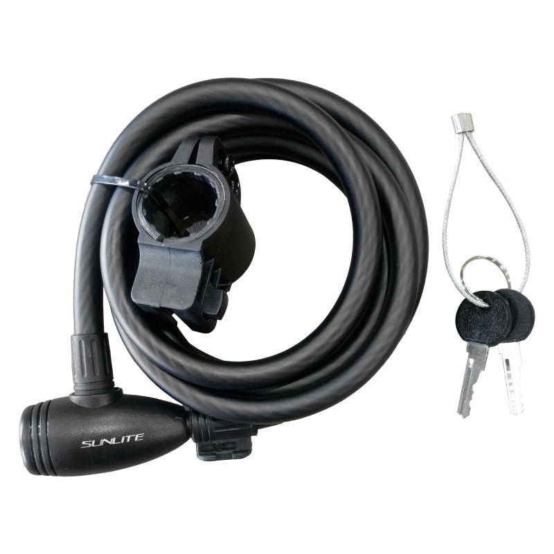 Locks Sunlite Sunlite Integrated Keyed-A-Like Cable 12mm 6`/183cm Keyed Alike Blk Included #2 Dark Slate Gray
