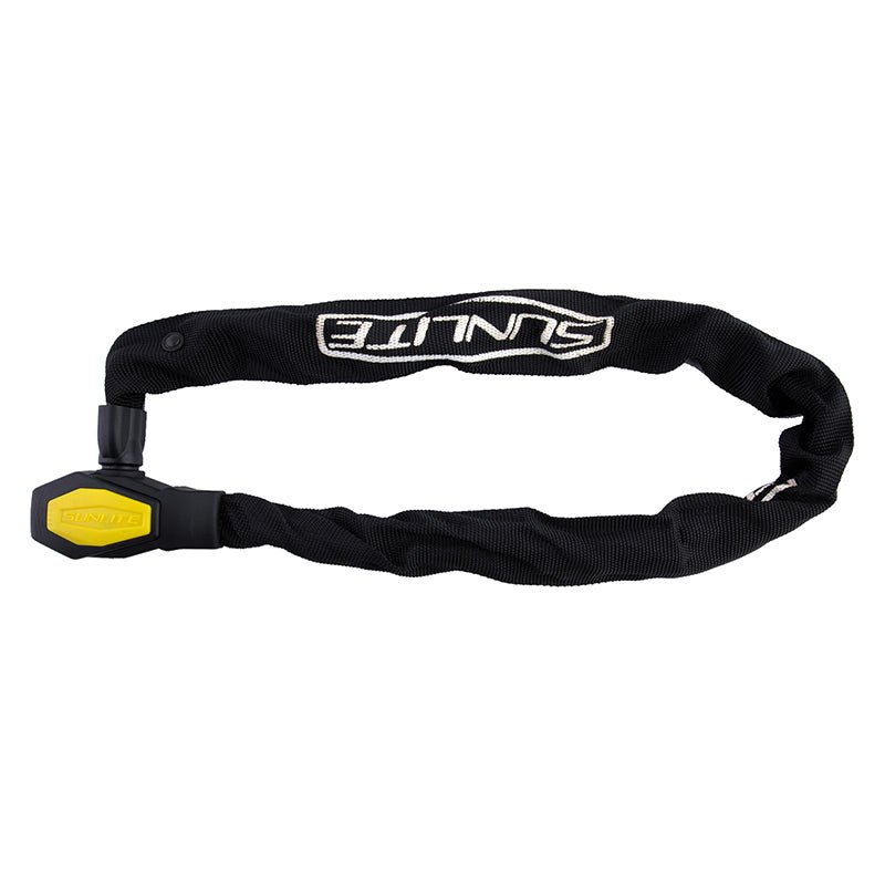 Locks Sunlite Sunlite Defender D3 Key/Chain Lock 6mm 2.5`/76.2cm Key Blk Black