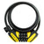 Locks Sunlite Sunlite Defender D1 Combo Lock 8mm 6`/183cm Combo Blk/Yel Included Dark Slate Gray