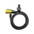 Locks Sunlite Sunlite Defender D1 Key Lock 8mm 6`/183cm Key Blk/Yel Included Dark Slate Gray