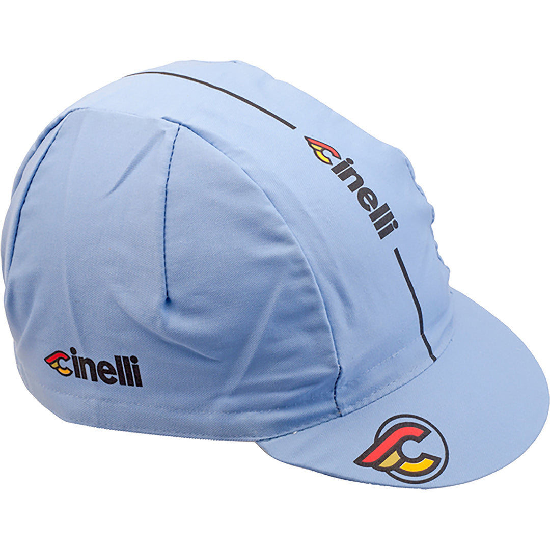 Hats and Caps Cinelli Cinelli Cycling Cap Supercorsa Laser Blue Light Steel Blue