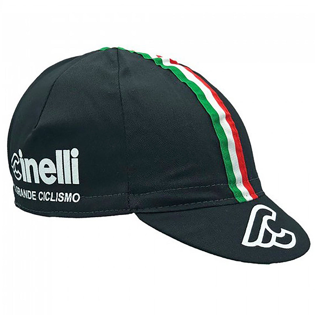 Hats and Caps Cinelli Cinelli Cycling Cap Grande Ciclismo Black Dark Slate Gray