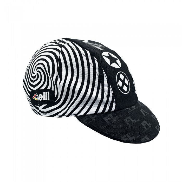 Hats and Caps Cinelli Cinelli Cycling Cap Futura Spiral Black Black