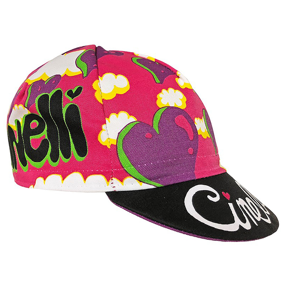 Hats and Caps Cinelli Cinelli Cycling Cap Ana Benaroya Art Heart Black