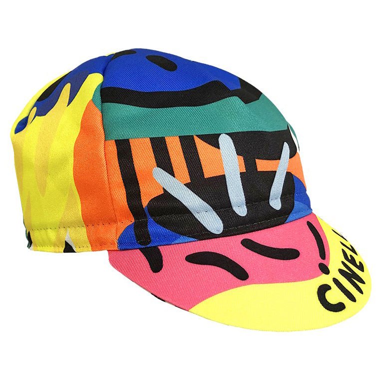 Hats and Caps Cinelli Cinelli Cycling Cap Schubert Art Deep-Love Dive Sandy Brown