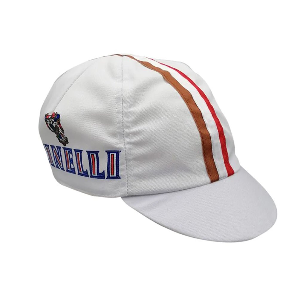 Hats and Caps Cinelli Cinelli Cycling Cap Eroica Replica White Gray