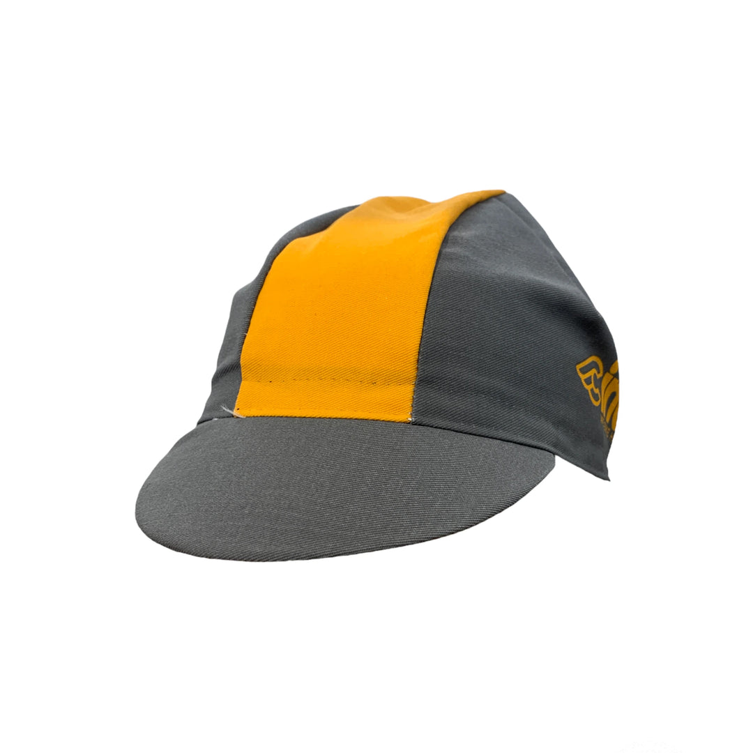 Hats and Caps Cinelli Cinelli Cycling CapWe Bike Harder Yellow Dim Gray