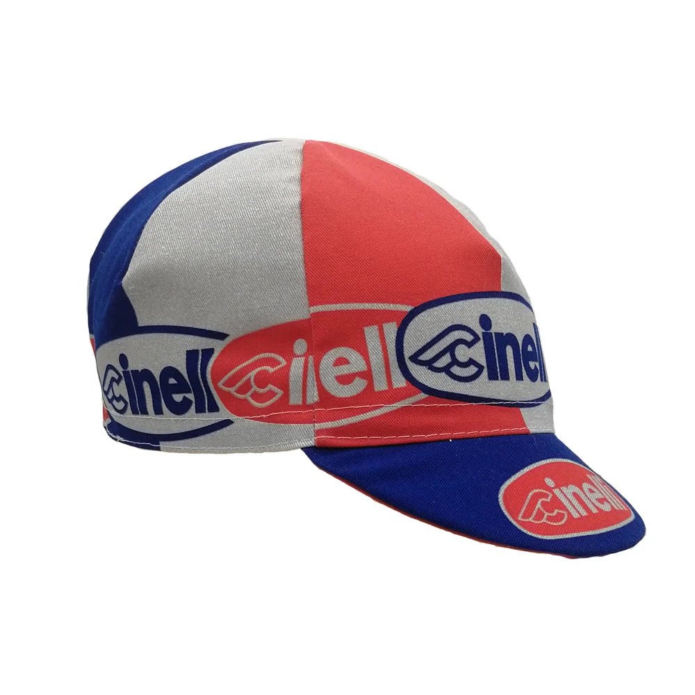 Hats and Caps Cinelli Cinelli Cycling Cap Oval Red/Blue Dim Gray