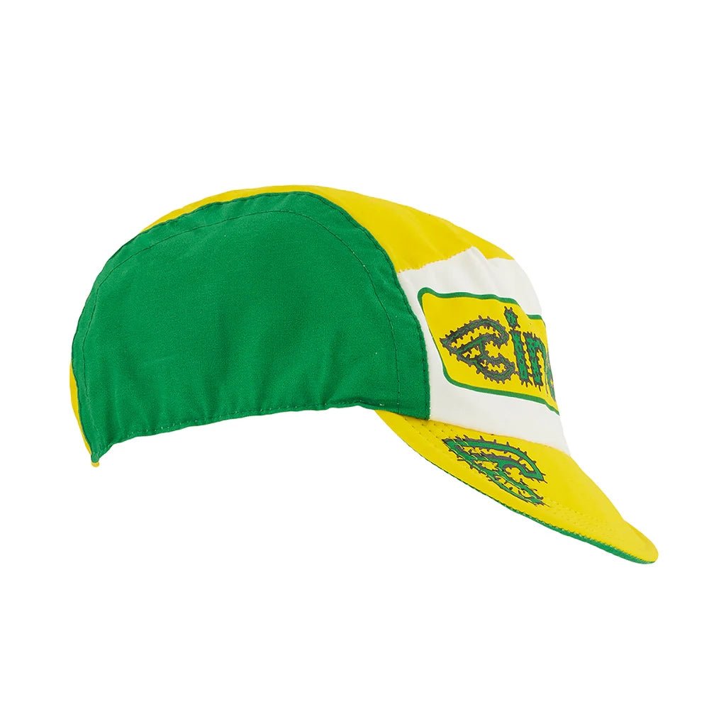 Hats and Caps Cinelli Cinelli Cycling Cap Explorer Cactus Yellow/White Sea Green