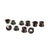 Chainring Bolts and Hardware SRAM SRAM Road Double Chainring Aluminum Boltset 10 pieces BLK also fits SRAM Omnium Cranks Dark Slate Gray
