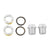 Crank Bolts and Parts TruVativ TruVativ M12/M22 Self Extractor Alloy Crank Bolts Light Gray