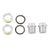 Crank Bolts and Parts TruVativ TruVativ M8 Capless Steel Crank Bolts Pair Light Gray