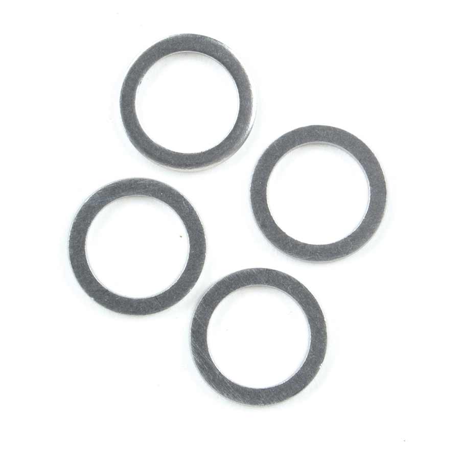 Chainring Bolts and Hardware Wheels Manufacturing Wheels Manufacturing 1.2mm Aluminum Chainring Spacer Bag/20 White Smoke