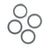 Chainring Bolts and Hardware Wheels Manufacturing Wheels Manufacturing 1.2mm Aluminum Chainring Spacer Bag/20 White Smoke