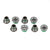 Chainring Bolts and Hardware SRAM SRAM/Truvativ XX Chainring Bolt Kit 8 pieces Slate Gray