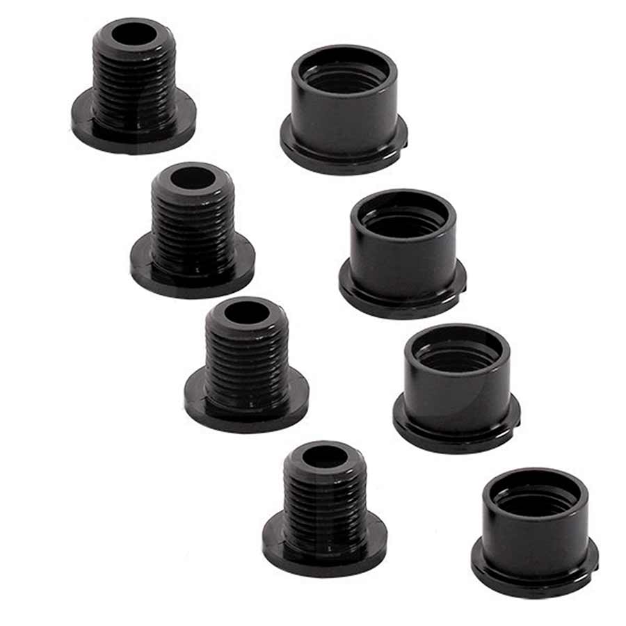 Chainring Bolts and Hardware Easton Easton M8 Alloy Chainring Bolts and Nuts 4-Pack Dark Slate Gray