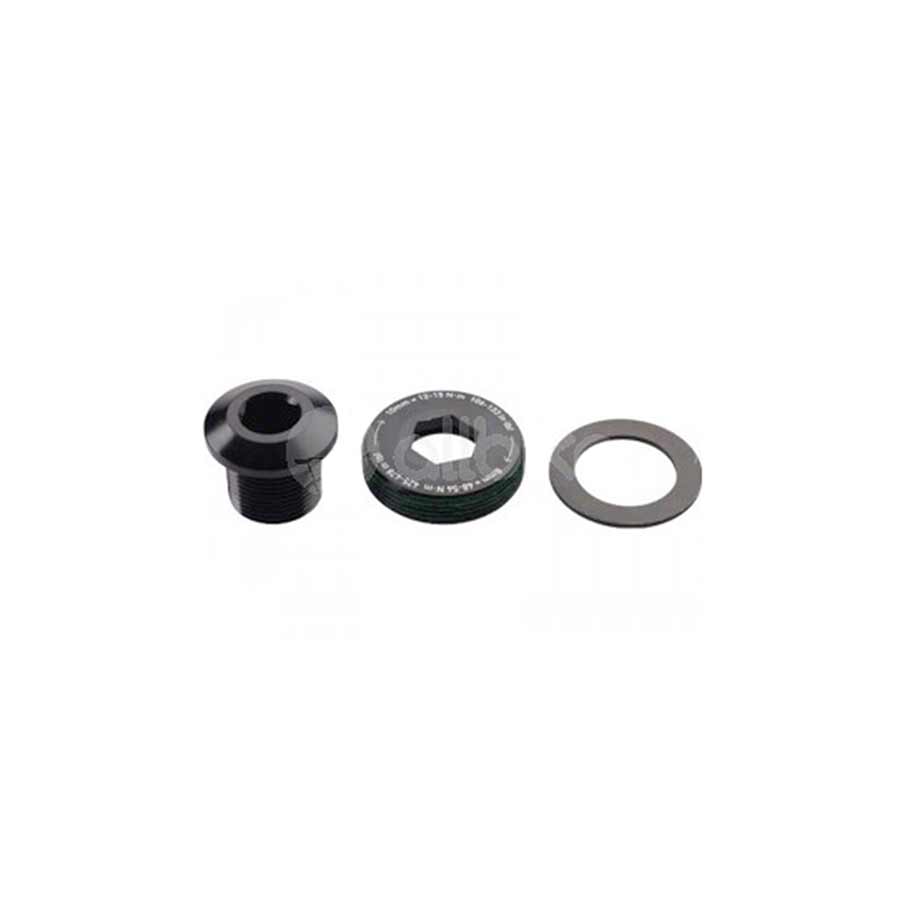 Crank Bolts and Parts SRAM SRAM/ Truvativ DUB M18 Crank Bolt and M30 Self-Extracting Cap Black Dim Gray