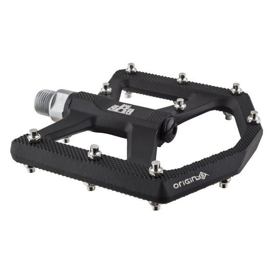 Pedals Origin8 Origin8 Citadel Platform 9/16` 1 Sealed and 1 Sleeve Black Alloy 105x100x9mm Dark Slate Gray